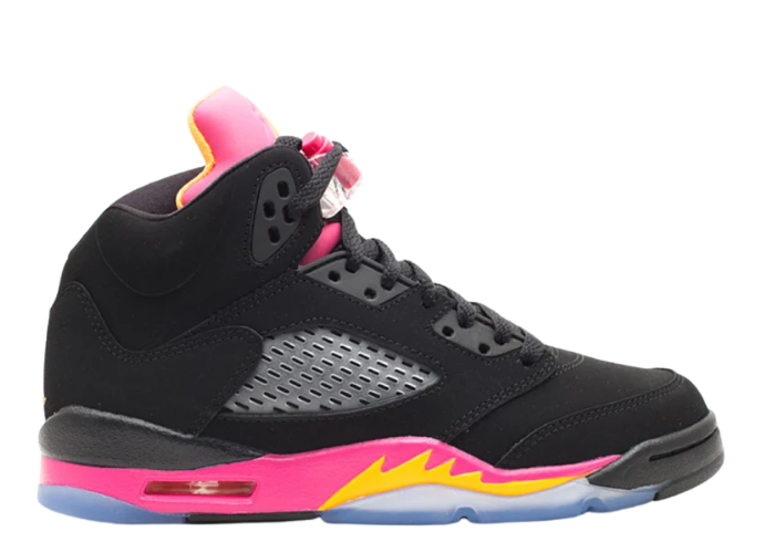 Jordan 5 Retro Black Pink (GS) - 440892-067 Raffles & Where