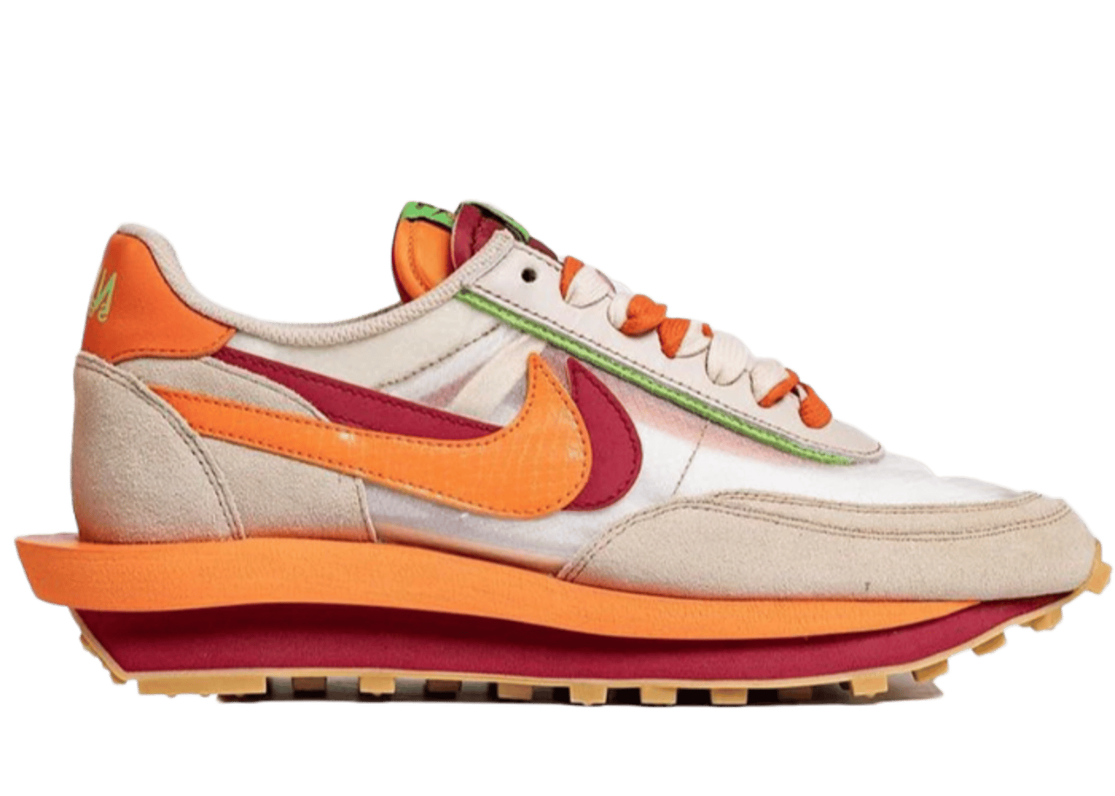 Nike LD Waffle sacai CLOT Net Orange Blaze