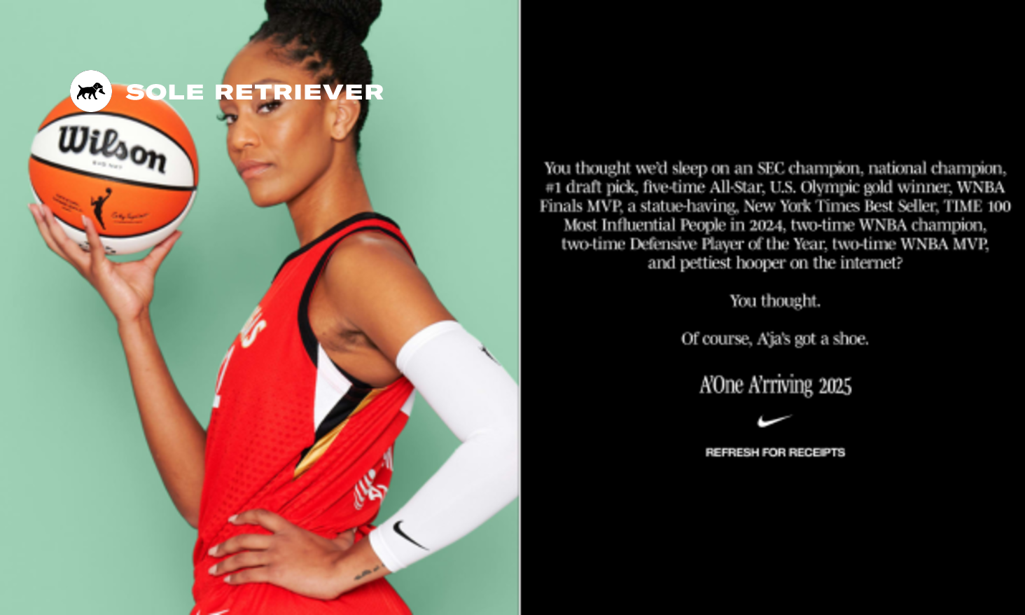 Nike A’one 28.0 A'ja Wilson Debuts Nike A'One 