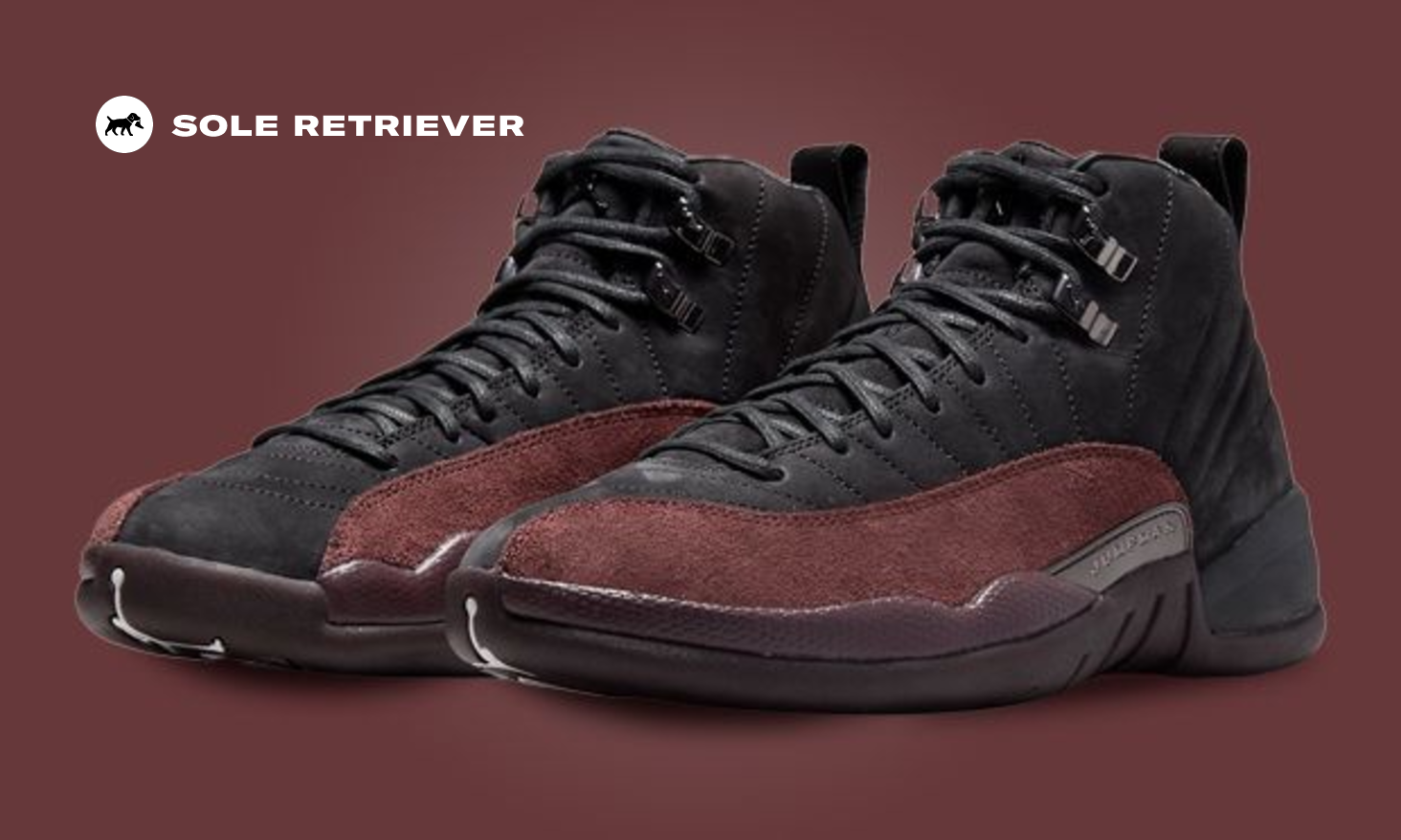 The A Ma Maniere x Air Jordan 12 Retro Black Burgundy Crush