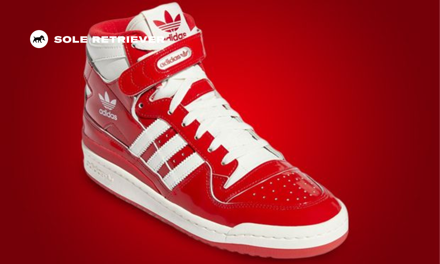 Red Patent Leather Adorns The adidas Forum 84 High