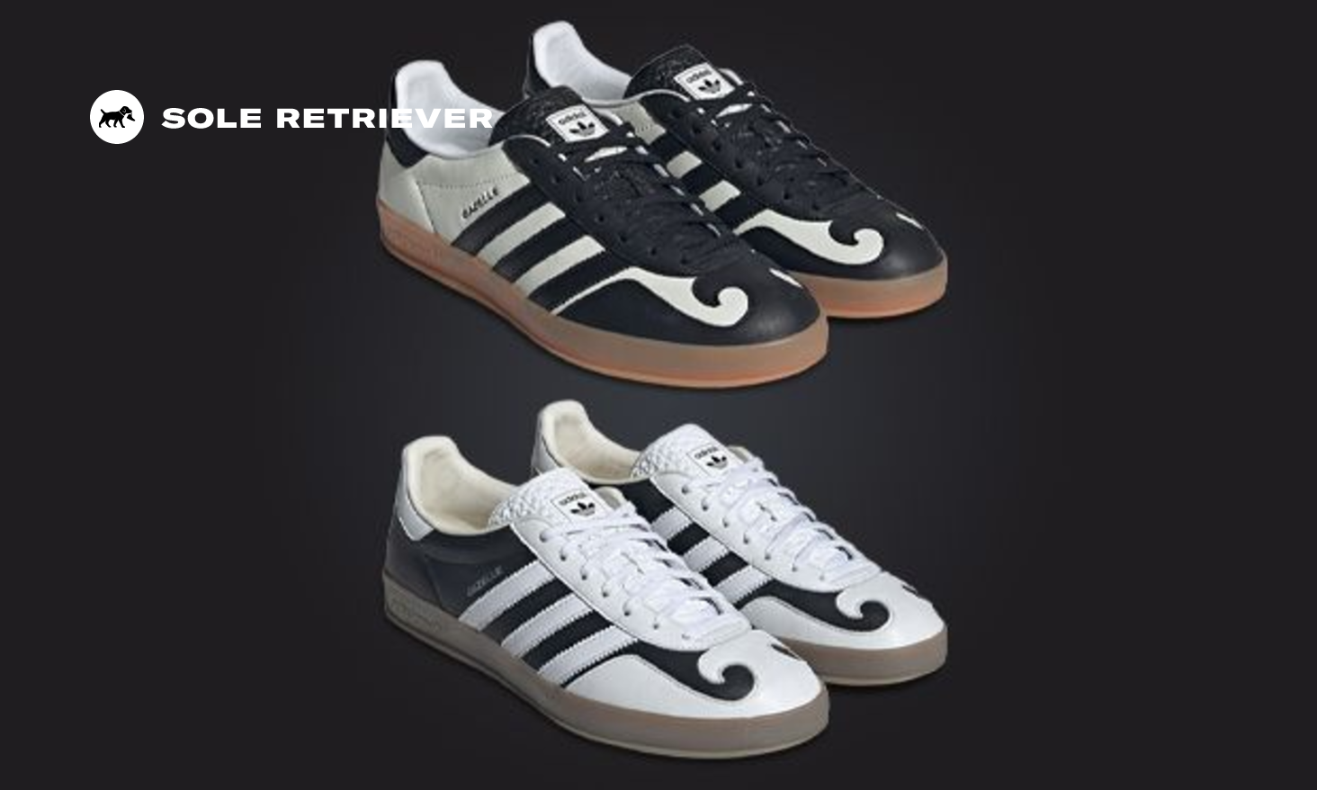 【Adidas x Gatsin】◆Gazelle Indoor Core White◆IH9990◆ adidas Gazelle Indoor Gatsin Pack White Men's - IH9990 - US