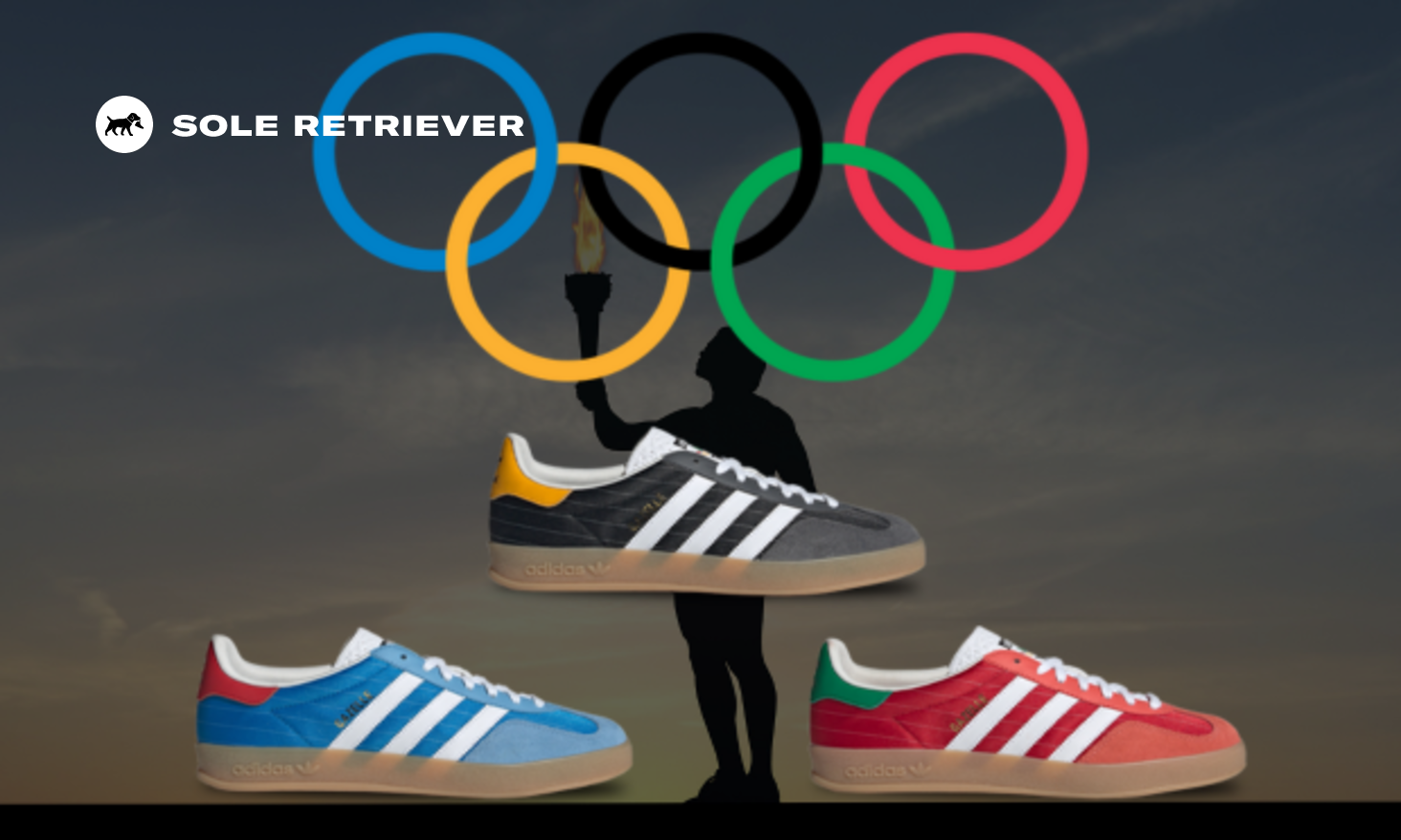 adidas originals × UR 別注 GAZELLE INDOOR Adidas Originals Gazelle Indoor Olympic Pack Black IF9642