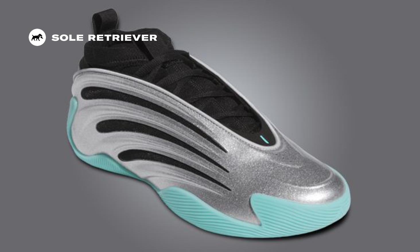 The adidas Harden Vol. 9 Silver Aqua Releases November 2025