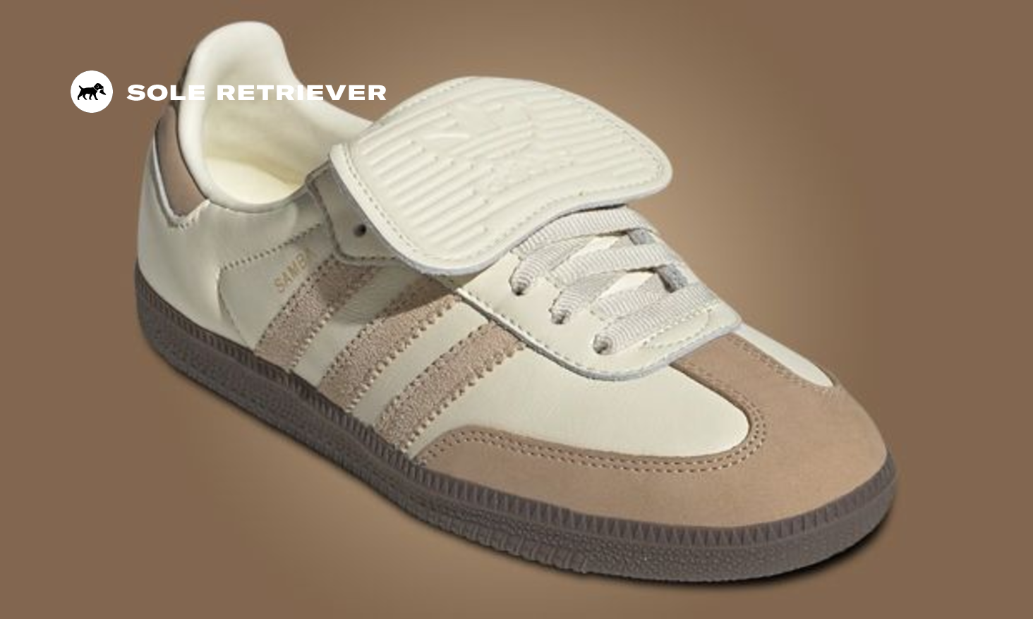 スニーカー Adidas Samba LT Cream White Warm Sandstone (W) WMNS) adidas Samba LT 'Cream White Warm Sandstone' JH5706