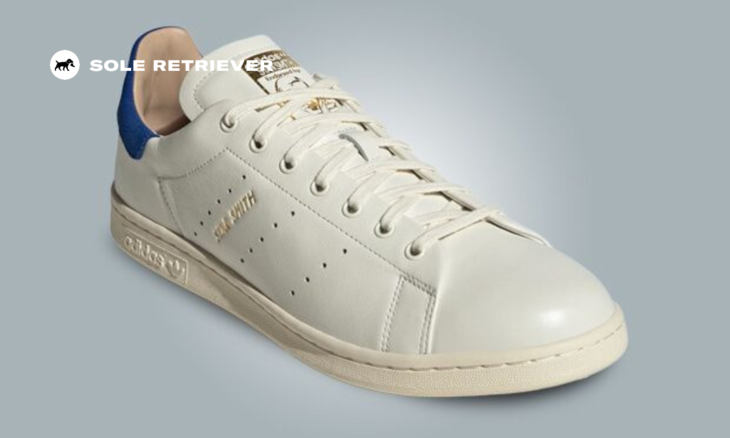 adidas ☆ STAN SMITH Lux ‘Off-White  Blue’ adidas' Stan Smith Lux Gets an Off White Royal Blue Makeover