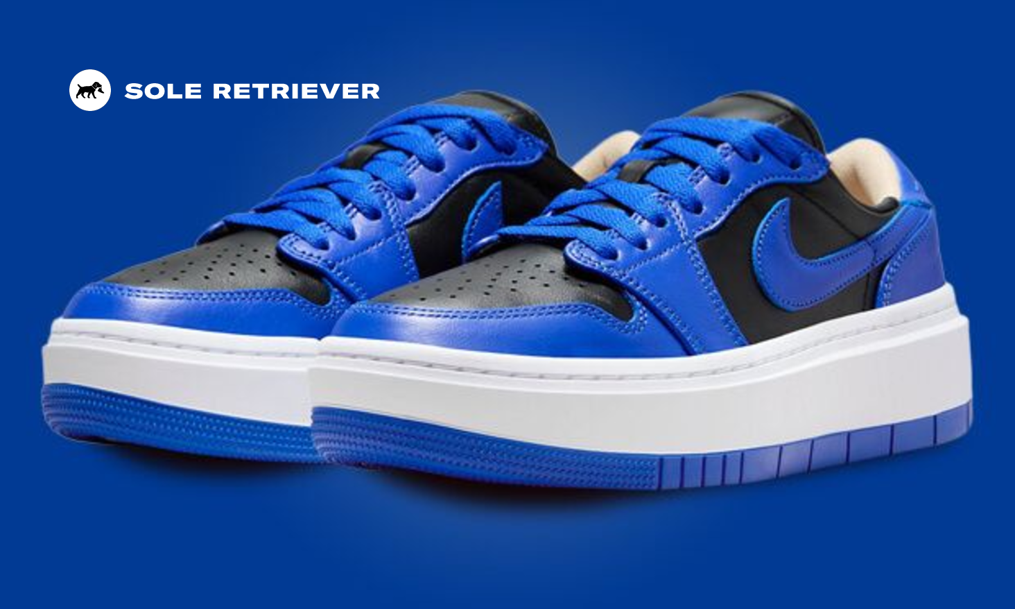 【Nike】 AIR JORDAN 1 ELEVATE LOW HYPER  Jordan 1 Elevate Low Black Hyper Royal (Women's) - DH7004