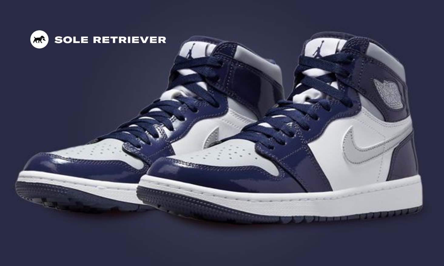 Midnight Navy Patent Leather Lands On This Air Jordan 1 High