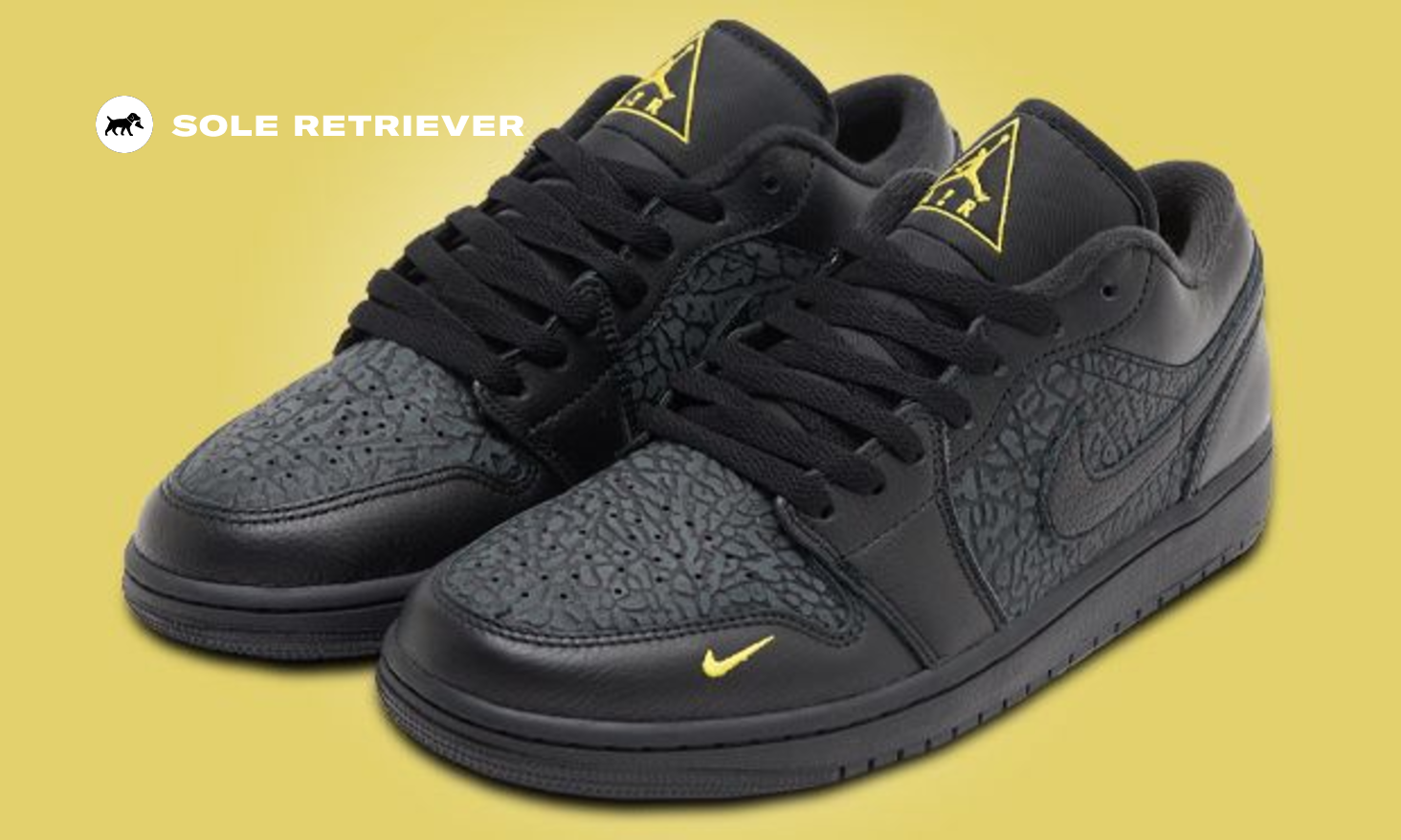 The Air Jordan 1 Low Black Elephant Flips the Script on a