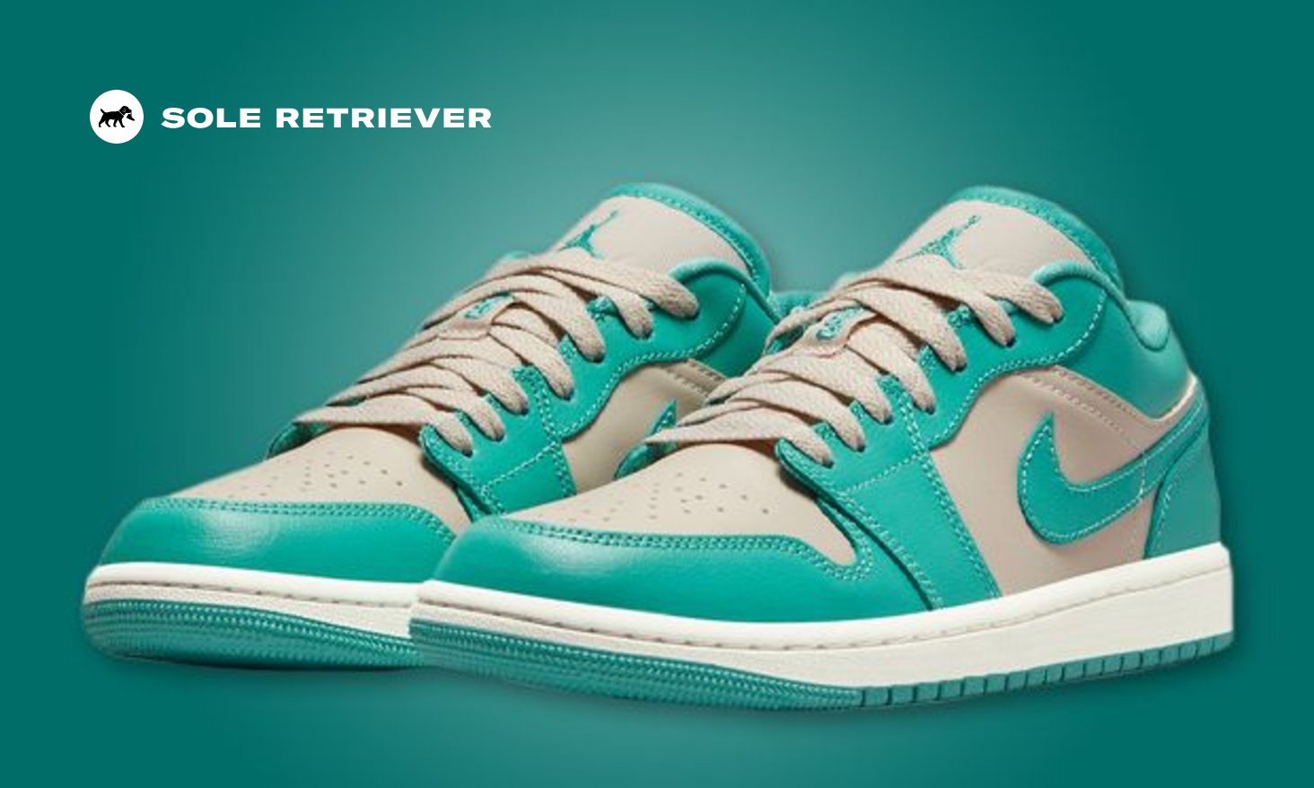 【NIKE】☆(W) Jorda.n 1 Low Sanddrift Washed Teal☆22-26cm NEW Air Jordan 1 Low Women's Size 5.5 Sanddrift/Washed Teal