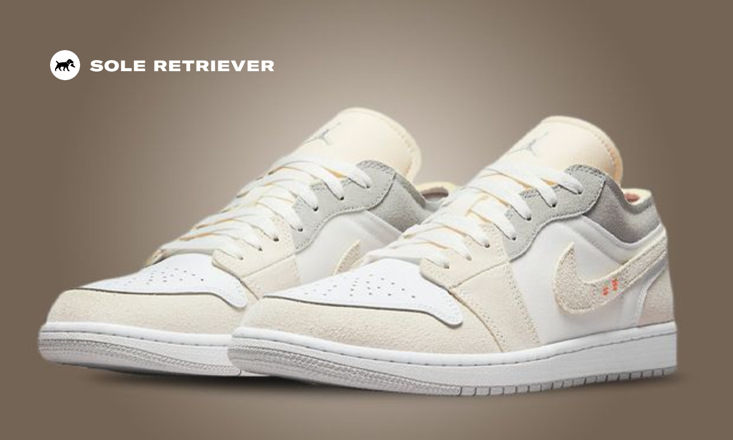★【NIKE】★JORDA.N 1 LOW SE INSIDE OUT CREAM WHITE★25-29★ Nike Air Jordan 1 Low Inside Out Cream White Light Grey