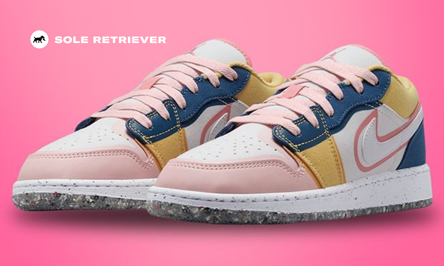 This Air Jordan 1 Low SE Gets A Cute Canvas Construction