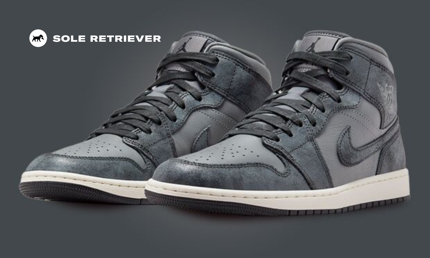 【500円引きクーポン】 The Women's Releases Grey Smoke Distressed Mid 1 Jordan Air グローブ