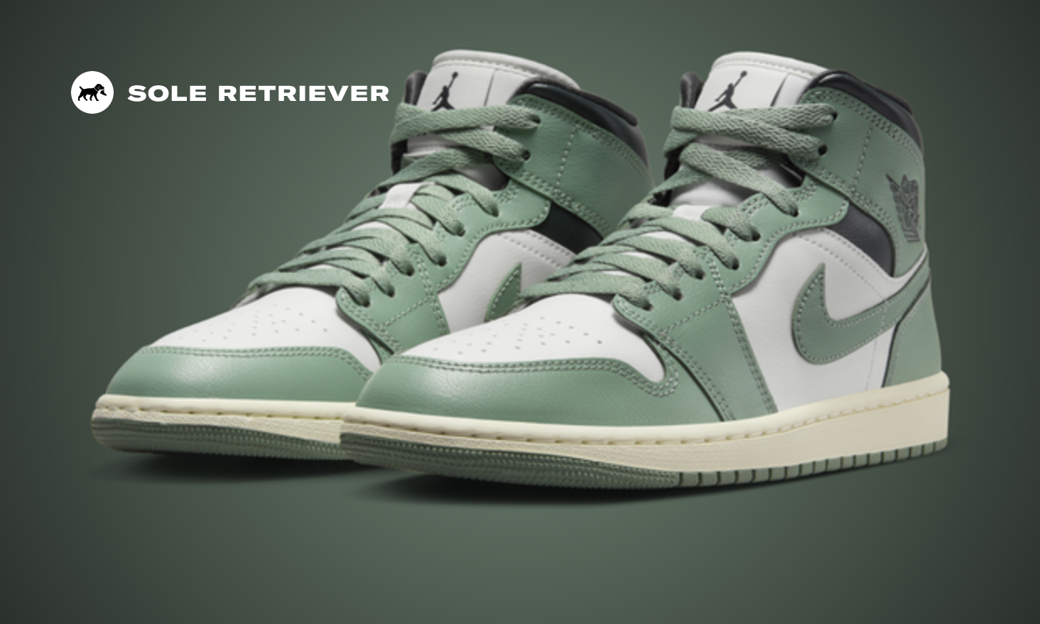 ★人気★【NIKE】★Air Jordan 1 Mid ★Green Grey★ The Air Jordan 1 Mid Jade Smoke Releases April 2024