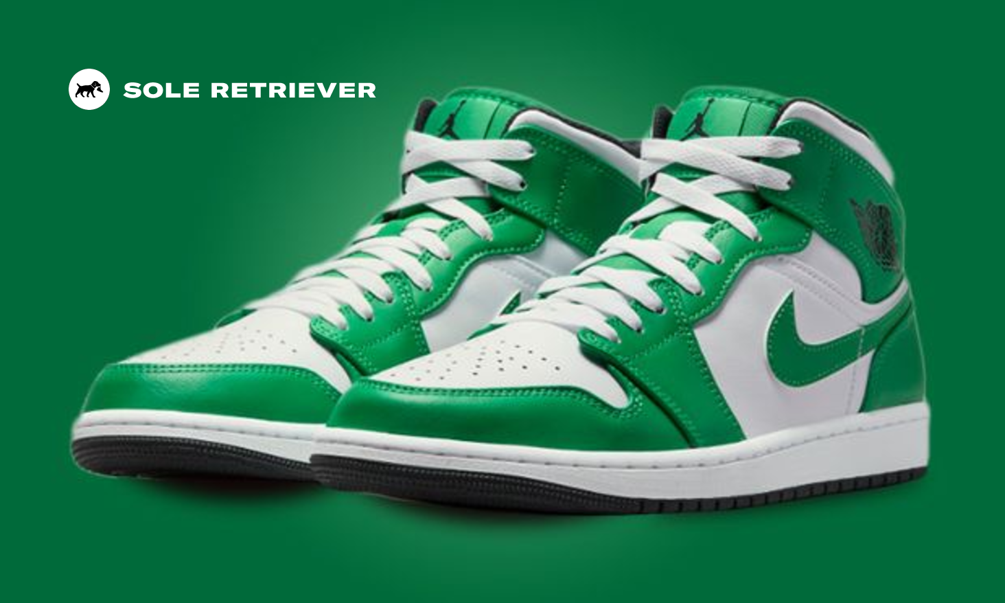 スニーカー Nike Air Jordan 1 Celtics/Lucky Green air-jordan-1-mid-lucky-green-