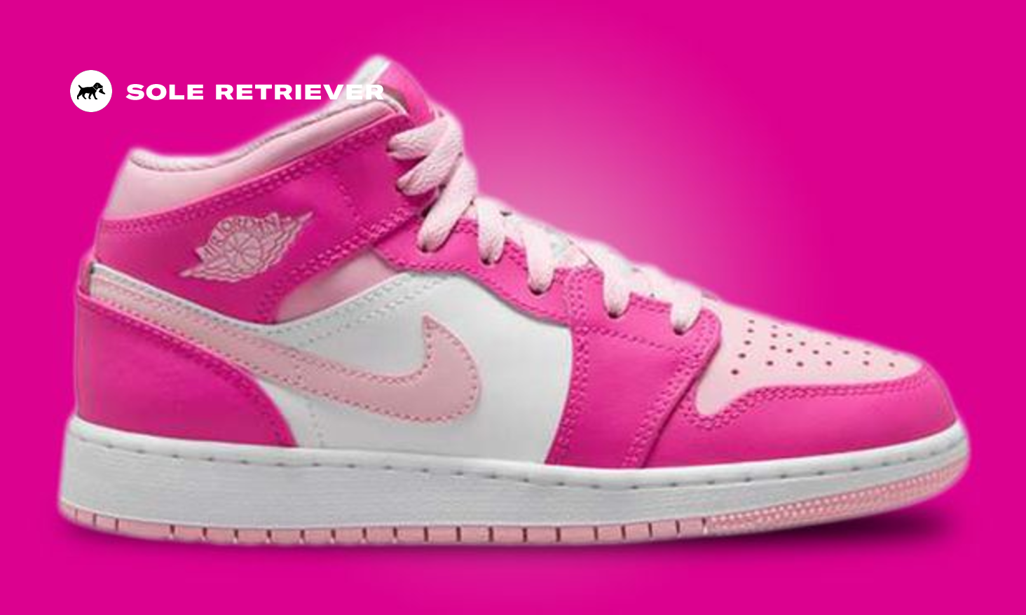 セットアップ The Kids Jordan 1 Mid Medium Soft Pink Drops This Summer 靴