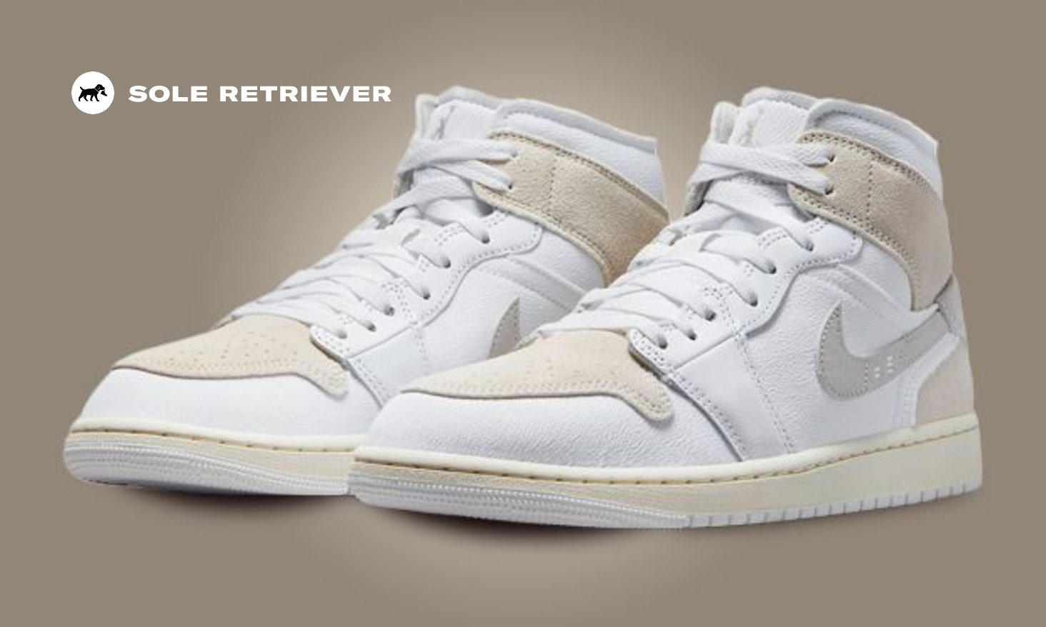 The Air Jordan 1 Mid SE Craft White Light Orewood Brown Was