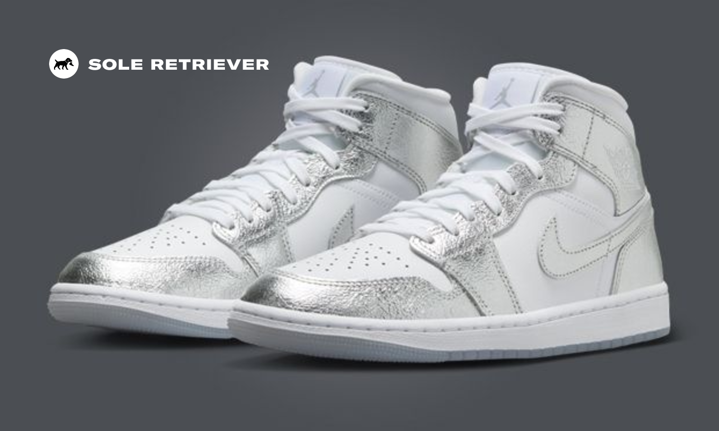 The Women's Air Jordan 1 Mid SE Metallic Silver Releases