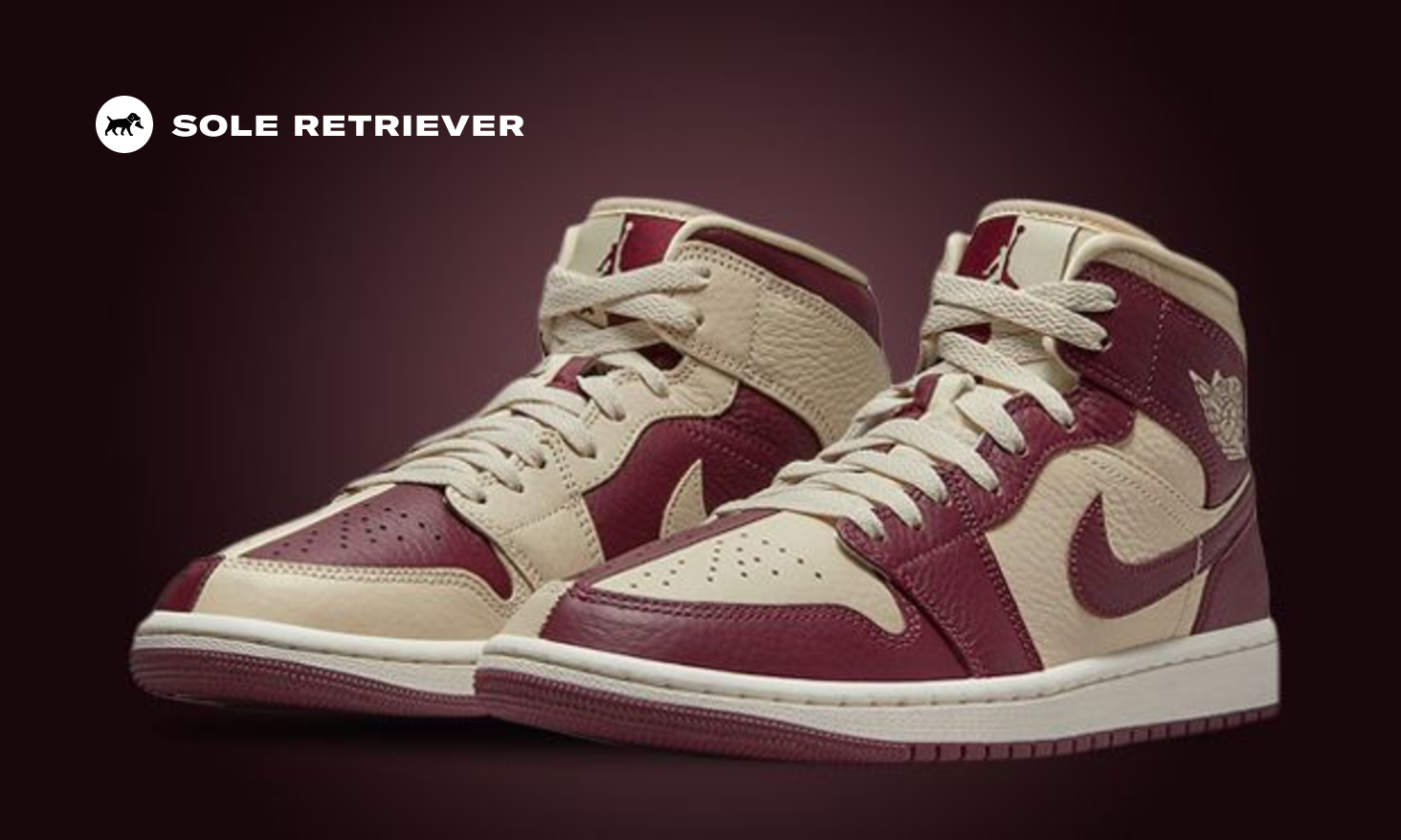 The Air Jordan 1 Mid SE Split Beach Cherrywood Drops October