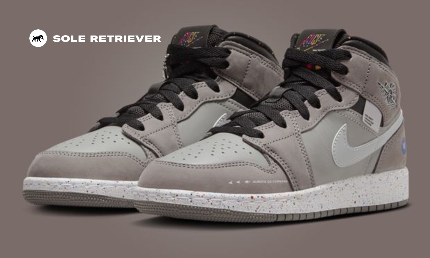 Nike GS Air Jordan 1 Mid White/Black 25㎝ Kid's Air Jordan 1 Mid 