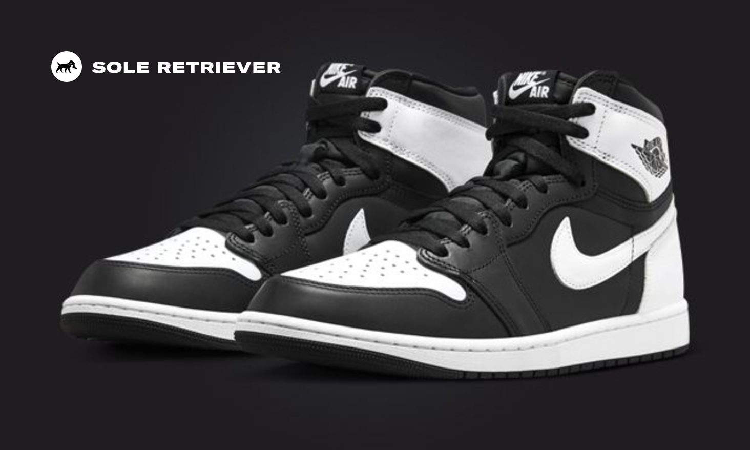 【NIKE】Air Jordan 1 Retro High OG \"Black & White\" Nike Men's Air Jordan 1 Retro High OG Shoes - Black / White