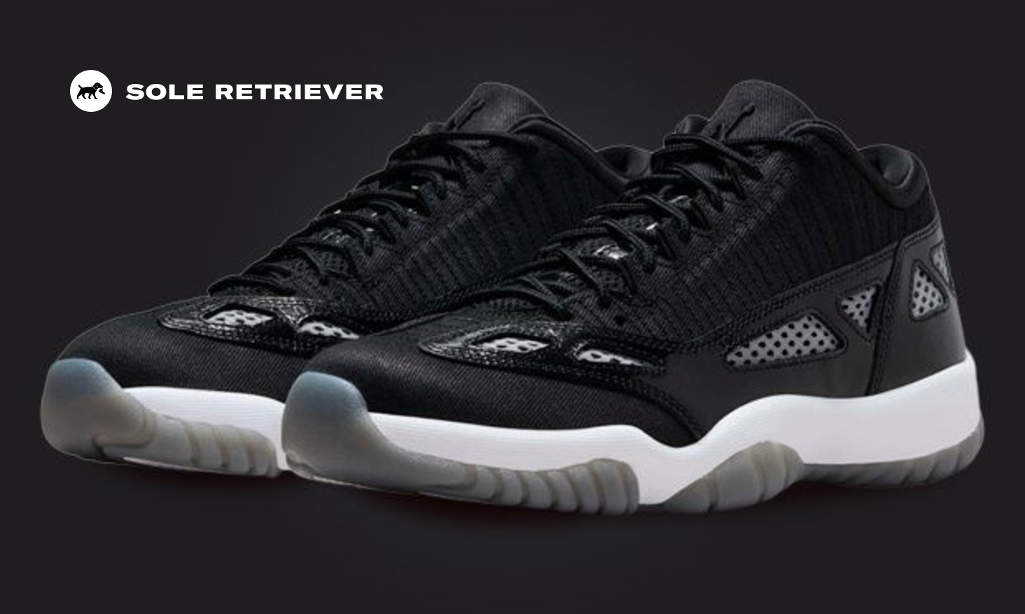 New Nike Jordan 11 Retro Low SE Shoes - Craft Black (919712