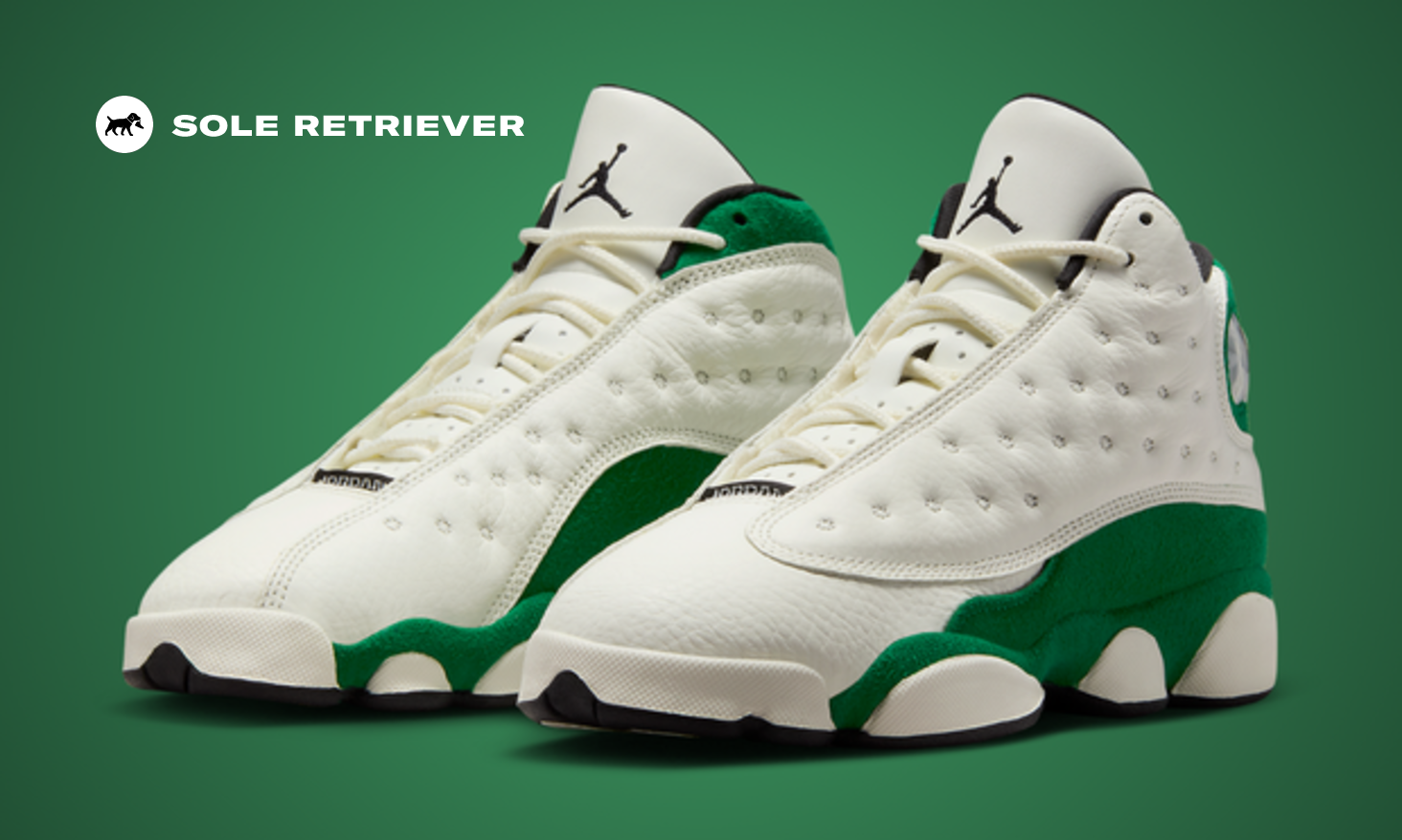 靴 Nike Air Jordan 13 lucky green Jordan 13 Retro White Lucky Green (GS) - DB6536-113 - US
