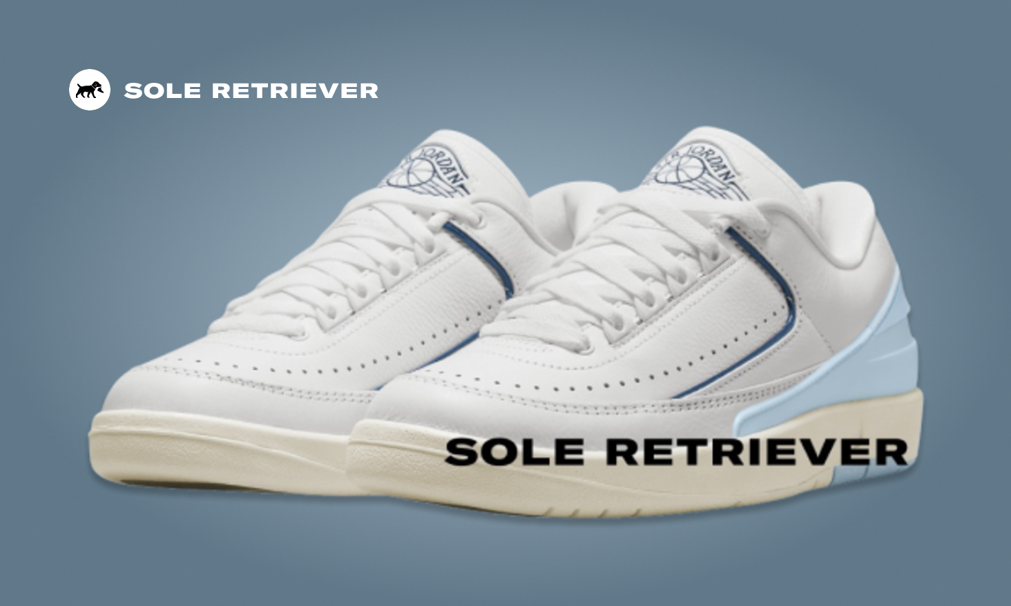 Jordan Air Jordan 2 ホワイト/ブルー The Air Jordan 2 Low Summit White Diffused Blue Channels UNC