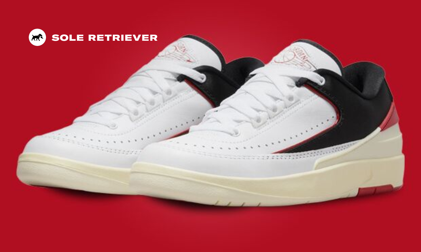 関税送料込♪NIKE/AIR JORDAN 2 RETRO LOW BLACK&FIRE RED JORDAN Air 2 Retro Low DV9956 006 - Shiekh