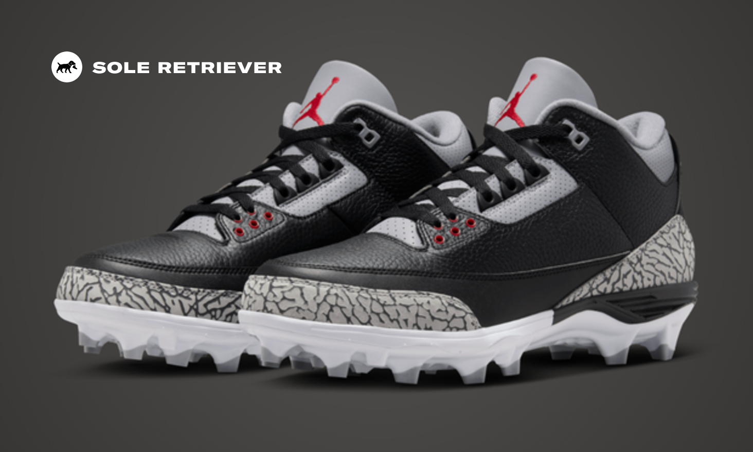 The Air Jordan 3 Mid TD Cleat Black Cement Releases July 2024