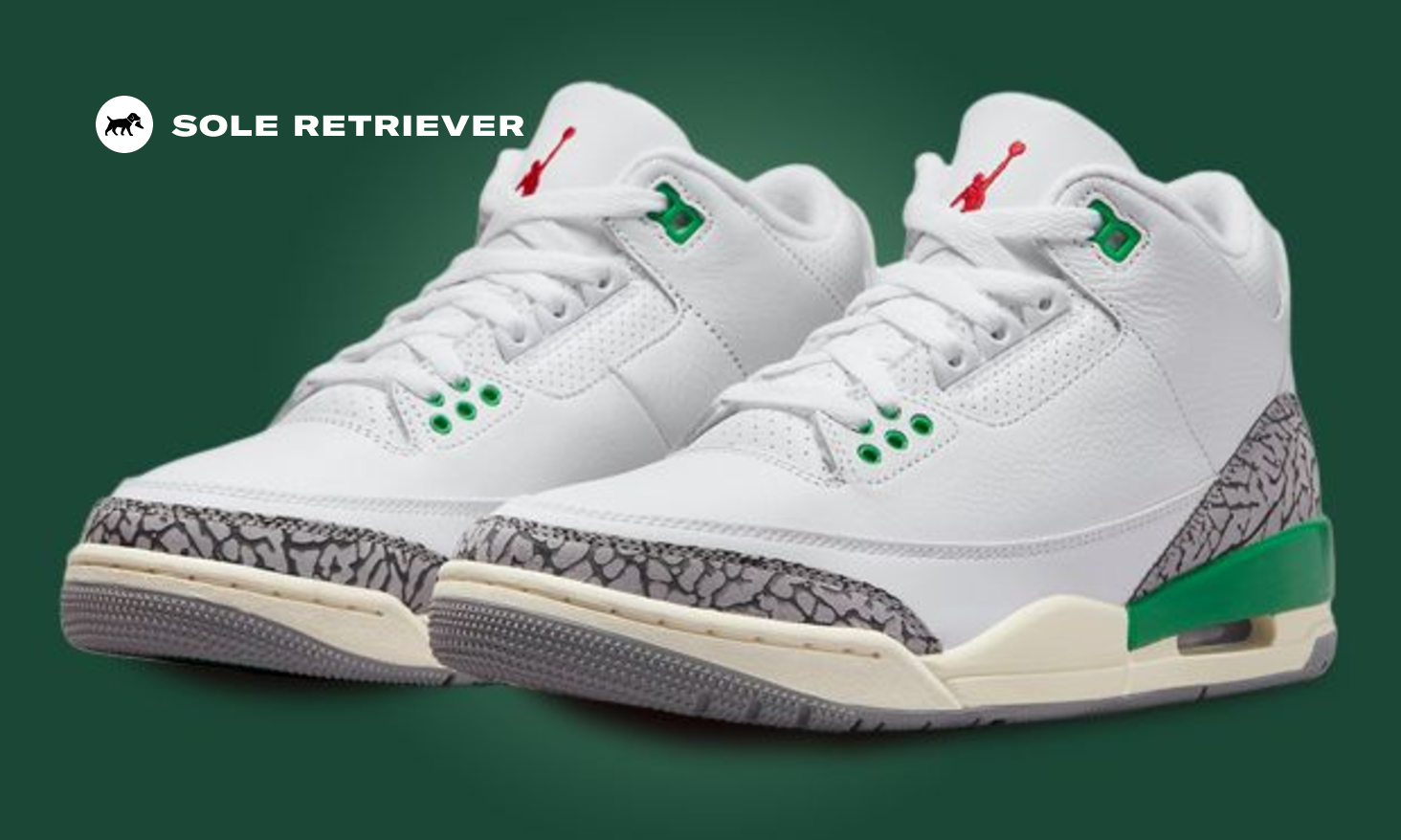 「美品」AIR JORDAN 3 RETRO air-jordan-3-retro-lucky-green