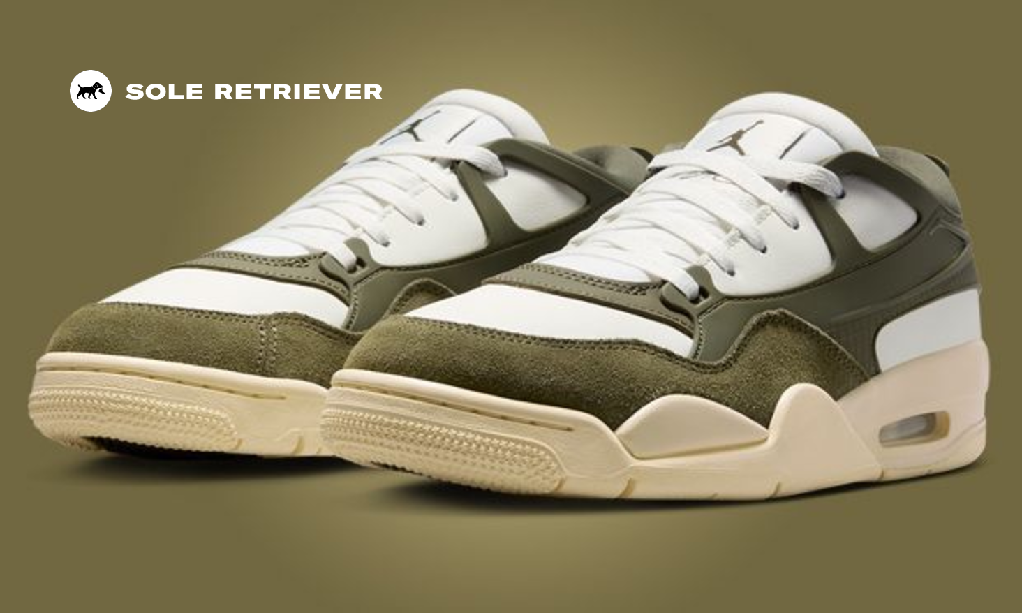 ★Nike★ Air Jordan 4 RM W Sail Coconut Milk Medium Olive FQ The Women's Air Jordan 4 RM Sail Medium Olive Releases