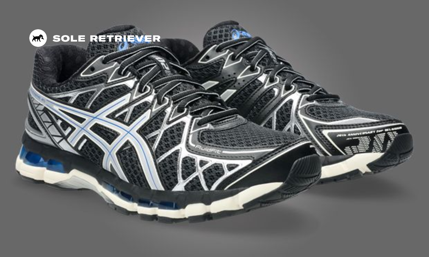 The Asics Gel-Kayano 20 Black Pure Silver Releases January 2025