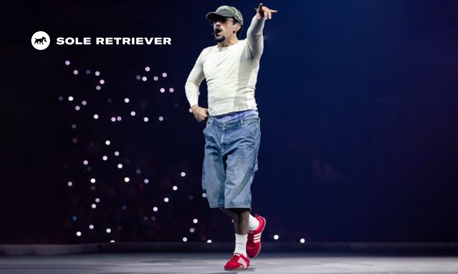 Bad Bunny Breaks Out Never-Before-Seen Red adidas Ballerina On Stage