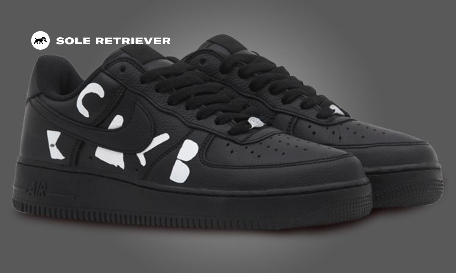 BLACK COMME des GARCONS Nike Air Force1 Low Retro スニーカー Nike x Comme des Garçons Black Air Force 1 Low Retro SP