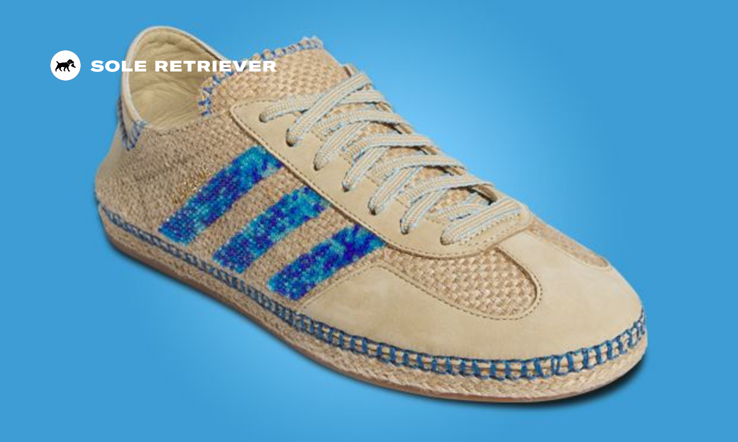 ☆ADIDAS X CLOT☆ GAZELLE LINEN KHAKI LIGHT BLUE Où acheter les CLOT x adidas Gazelle Linen Khaki au meilleur