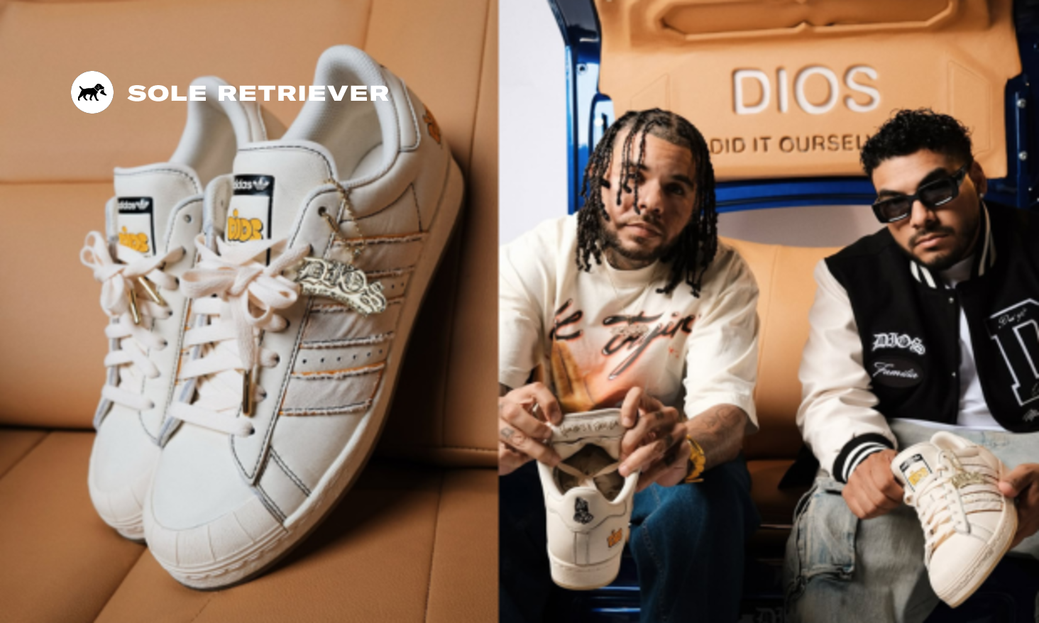 adidas gazelle silver green womens adidas - Superstar x Wales Bonner - Wonder White/Fox Brown main image 1