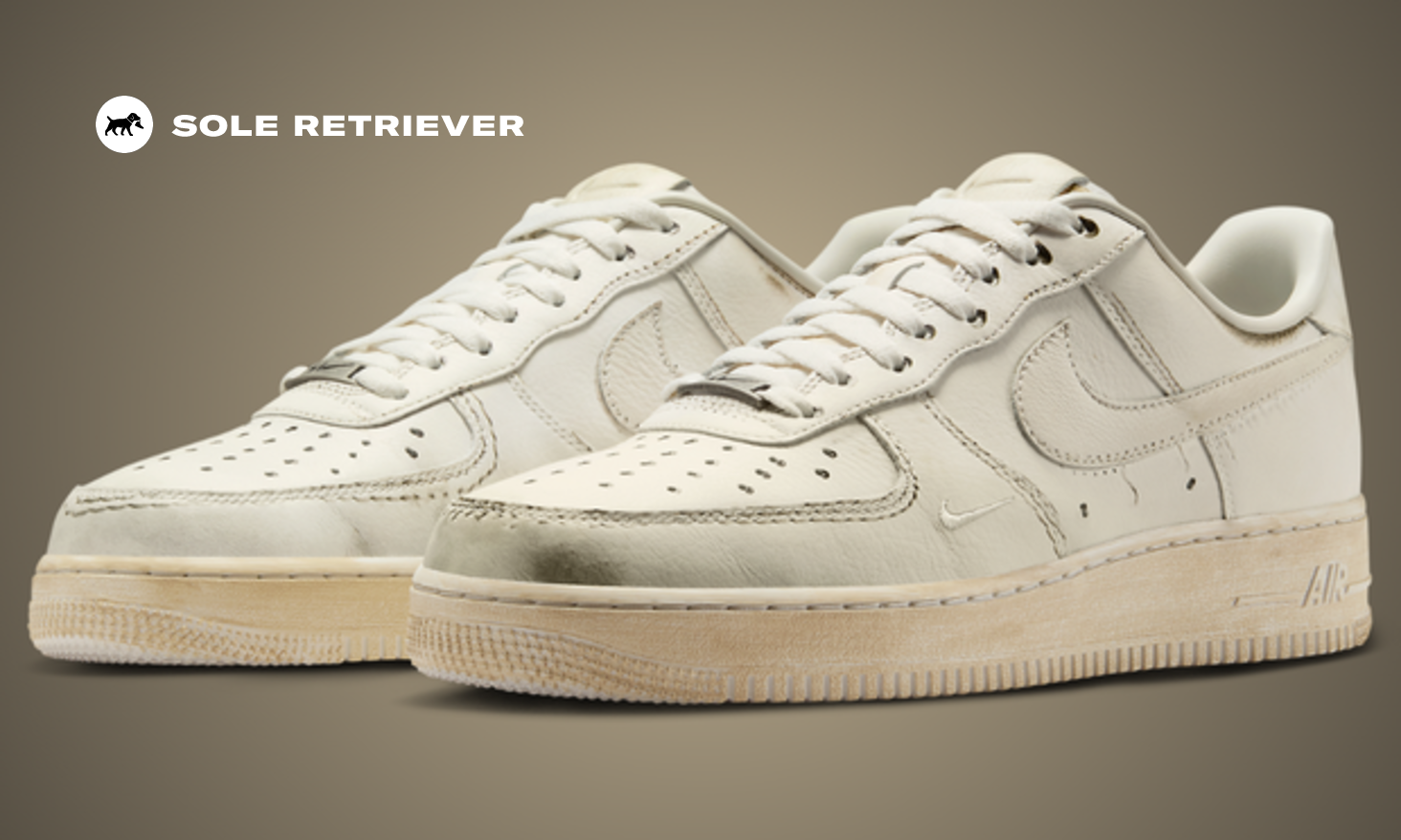 .SWOOSH Nike Air Force 1 Low Dirty Triple White スウッシュ The .SWOOSH x Nike Air Force 1 Low Dirty Triple White
