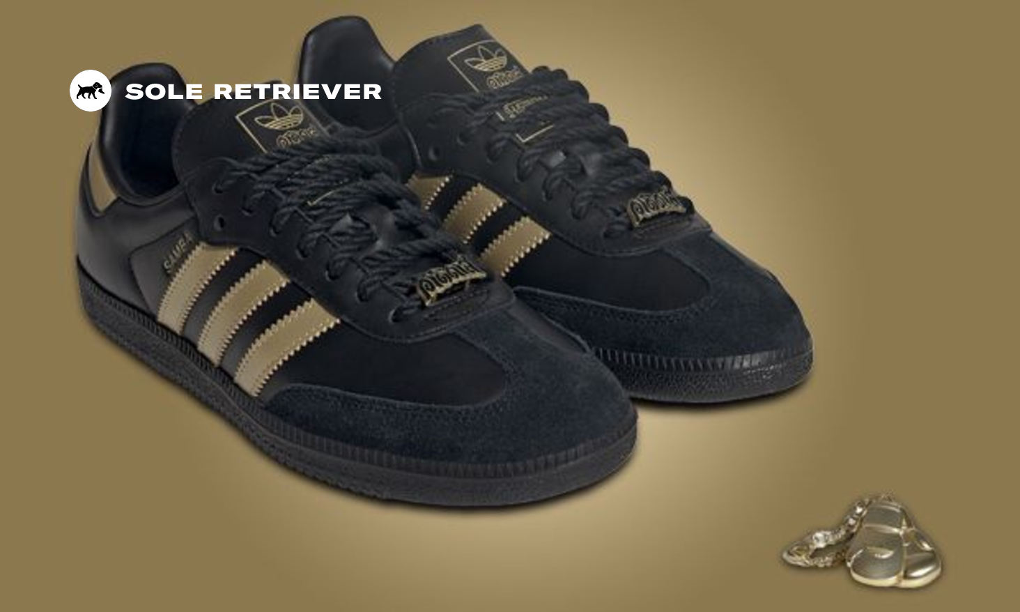 Dry Clean Only x Adidas Set to Drop Black & Gold Sambas This Fall