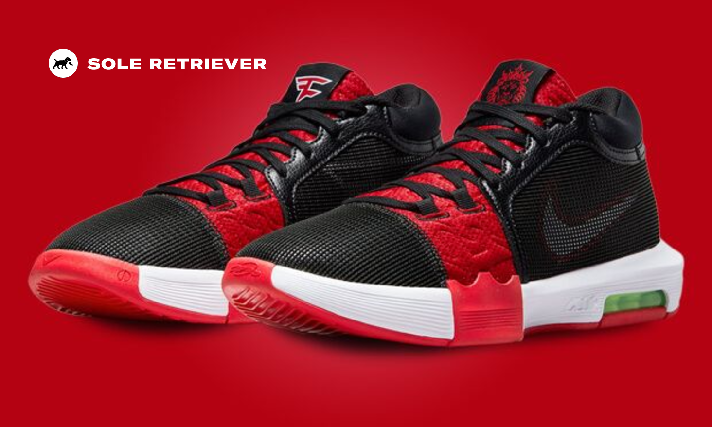RBEYOND LEGACY L 赤ワニ Nike LeBron Witness 8 x FaZe Clan Low Bred FV0400-001 Basketball