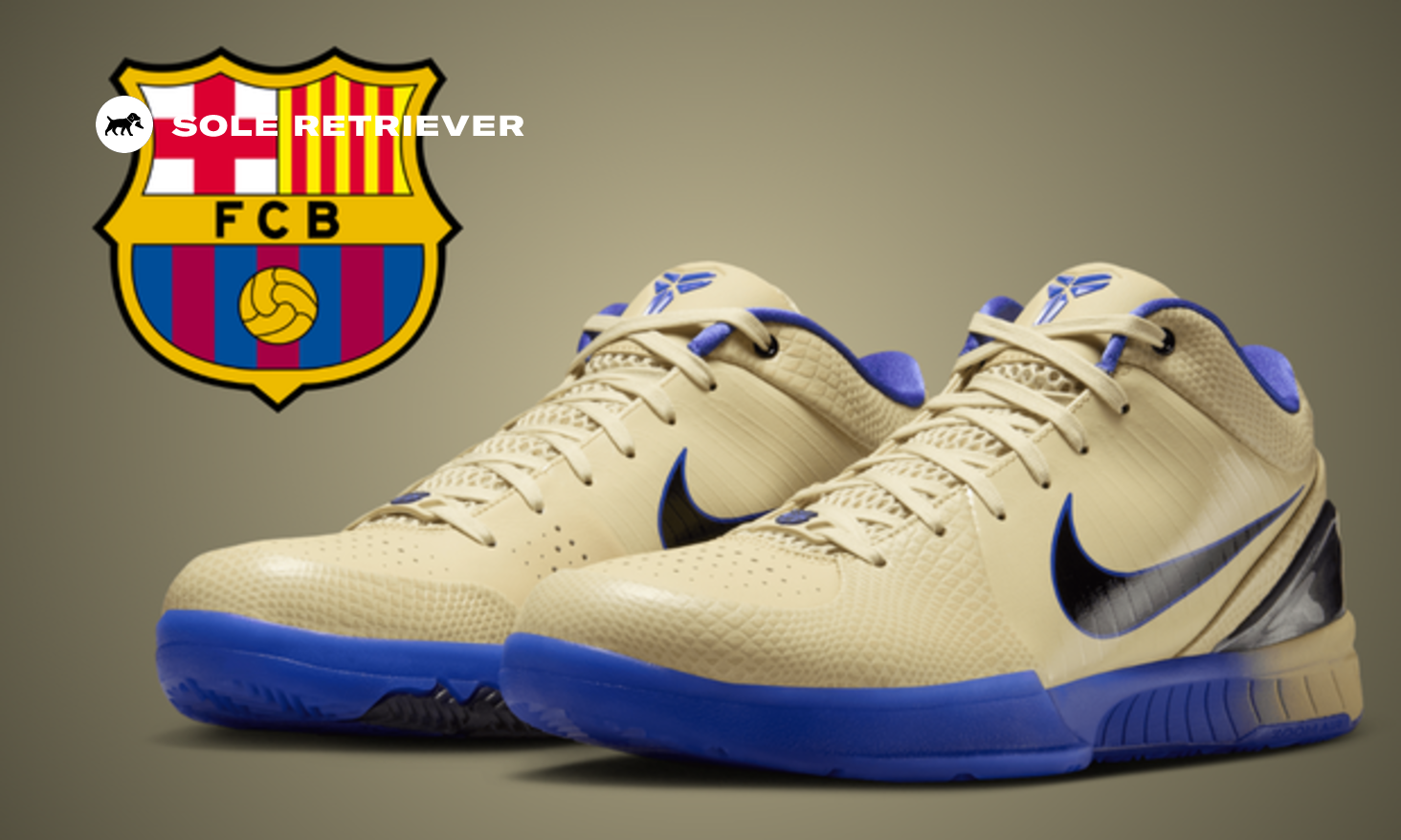 29cm FC Barcelona × Nike Kobe 4 Protro Kobe IV Protro x FC Barcelona 'Team Gold and Persian Violet