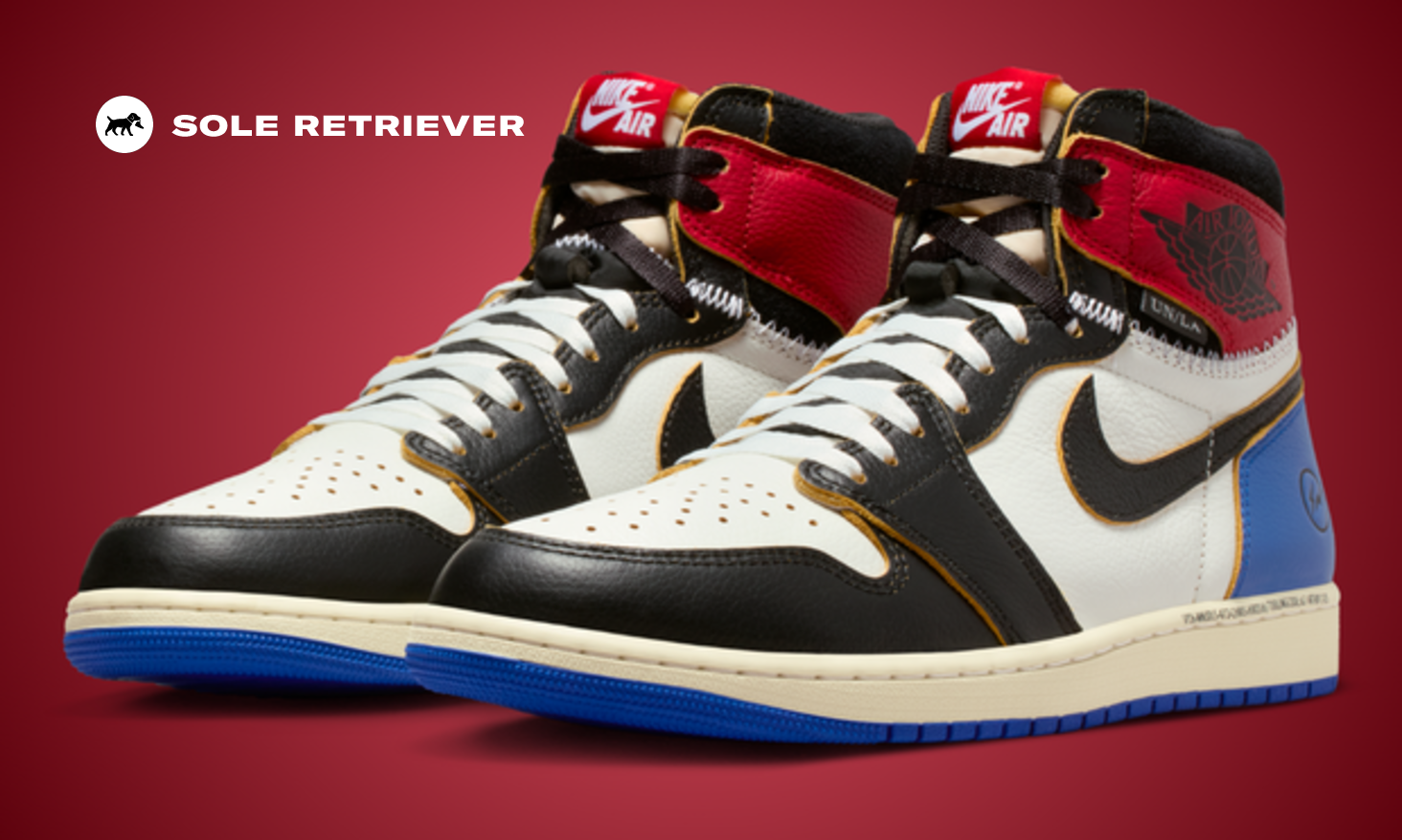 The fragment x Union LA x Air Jordan 1 High Chicago Royal is