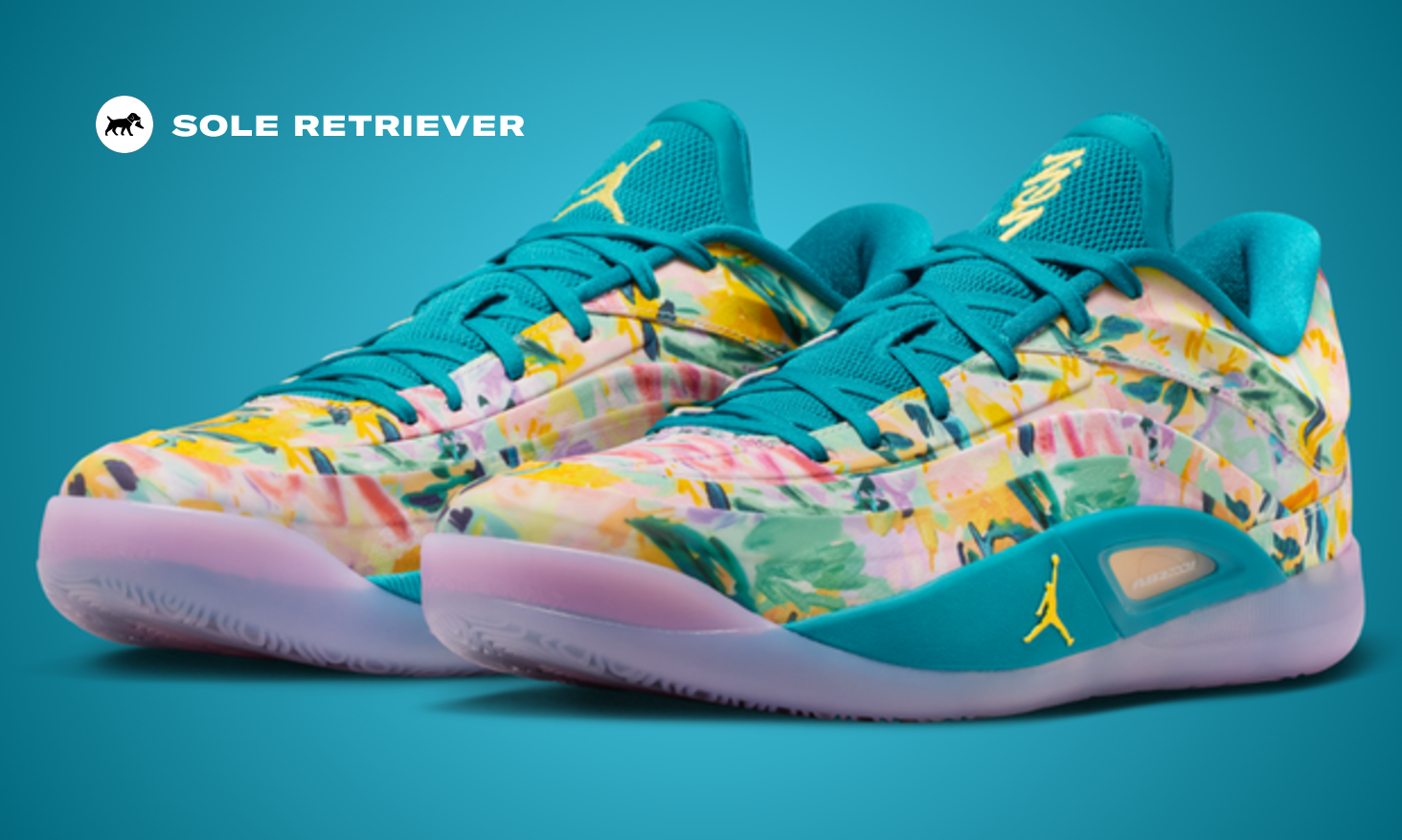 Jordan Goes Tropical on Flower Print Zion 4