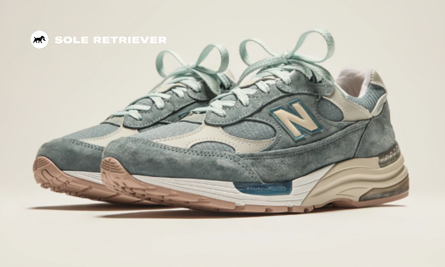 靴 KITH New Balance 992 MADE in USA New Balance 992 Made In USA Black Grey Men's 10 Suede