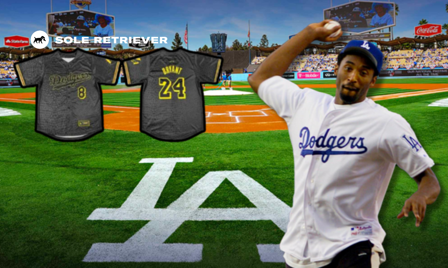 Score a Special Edition Kobe Bryant LA Dodgers Jersey At Lakers