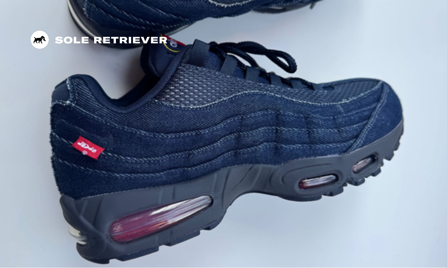 Levis × Nike Air Max 95 \"Denim Blue\" Denim 95s. Nile unveils the Levi's x Air Max 95