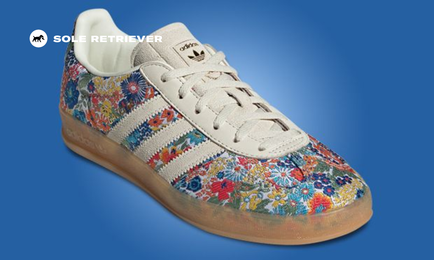 adidas gazelle silver green womens Adidas Gazelle Floral Embroidery – WISI-Oi main image 1