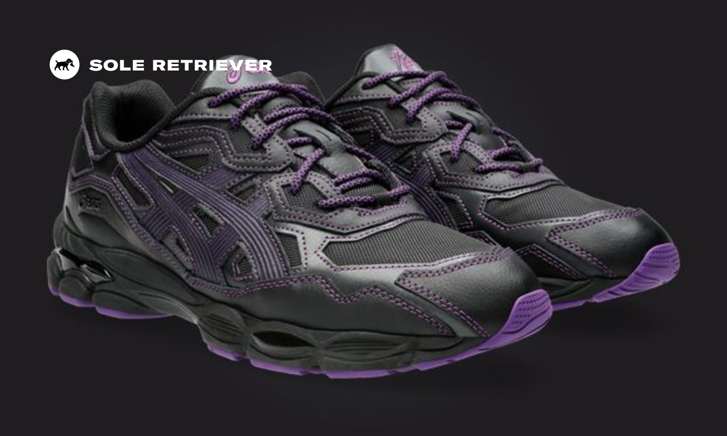 ASICS★Asics x Needles Gel-NYC Black Purple★送料・関税込★ ASICS Gel-NYC Needles Black Purple Men's - 1201B008-001 - US