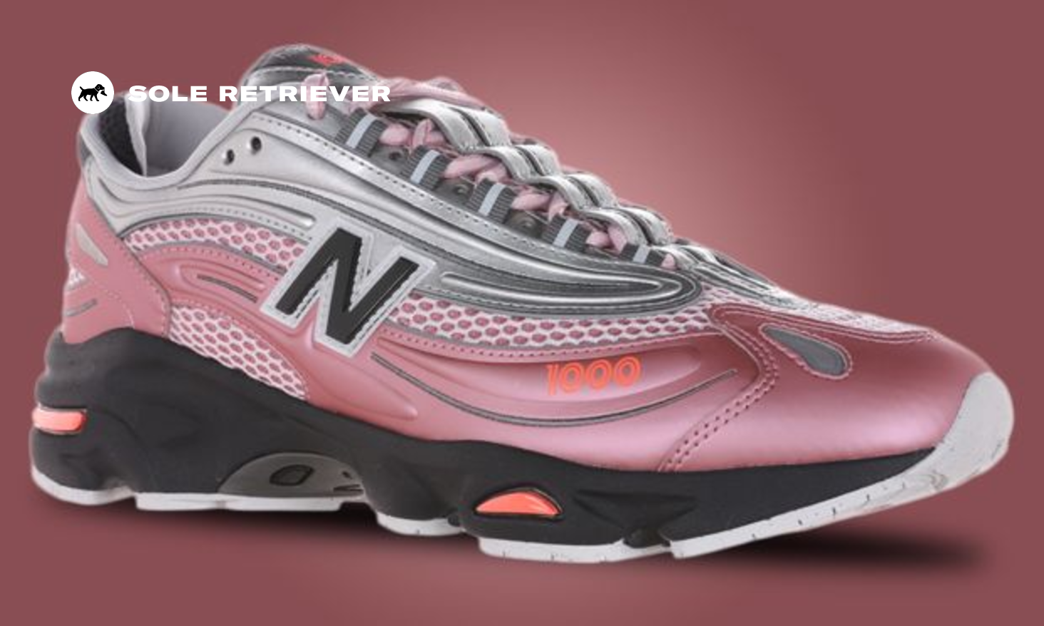 スニーカー New Balance Sneakers 1000 Sl In llic Silver Leather New Balance SNEAKERS 1000 SL IN METALLIC SILVER LEATHER