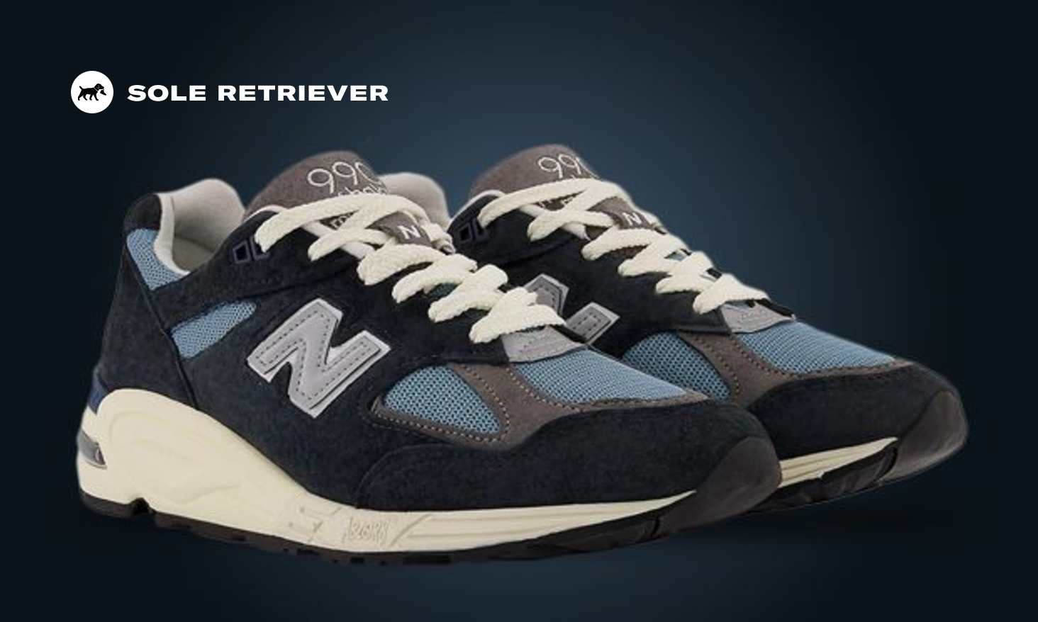 靴 New Balance 990 V2 NAVY CASTLEROCK 27.5 new-balance-990v2-made-in-usa-